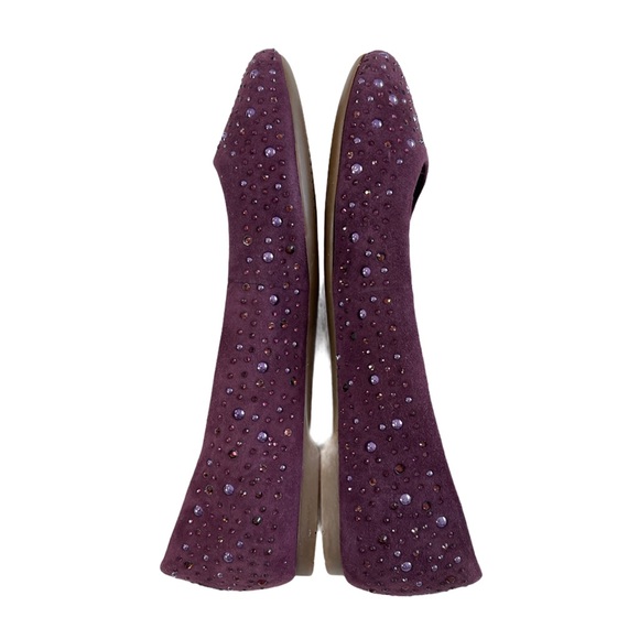 Sperry Suede Rhinestone Embellished Flat Shoes - Picture 5 of 13